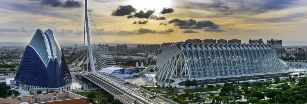 Moderne Architektur in Valencia.